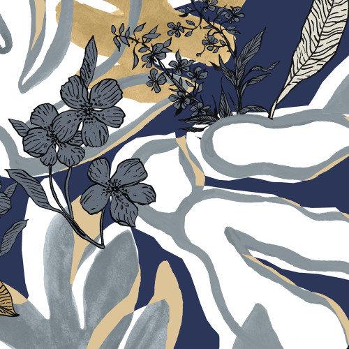 Papier peint panoramique Aquatic Flowers