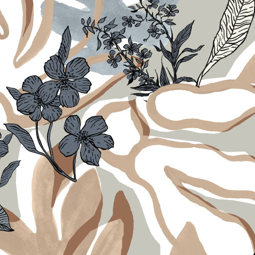 Papier peint panoramique Aquatic Flowers