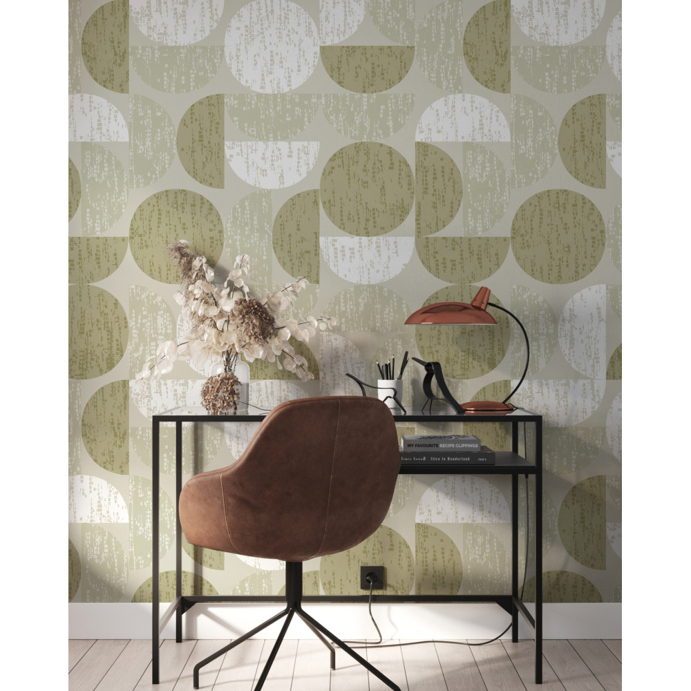 Papier Peint Intissé Toile De Jouy Motif Corne D'abondance