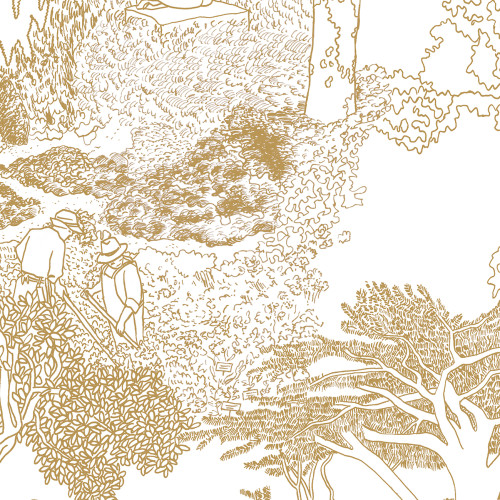 Papier peint panoramique Le Jardin