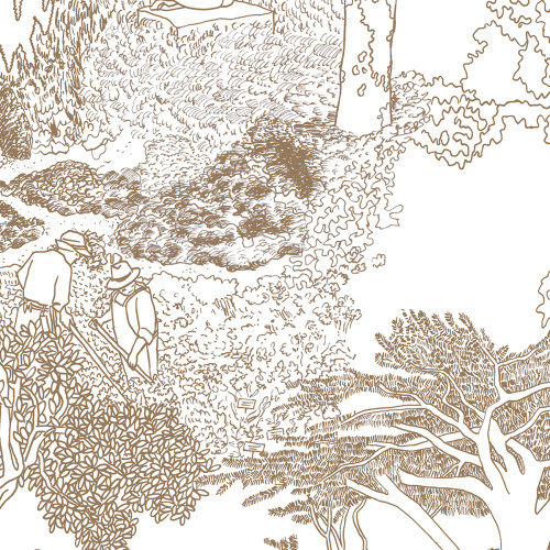 Papier peint panoramique Le Jardin