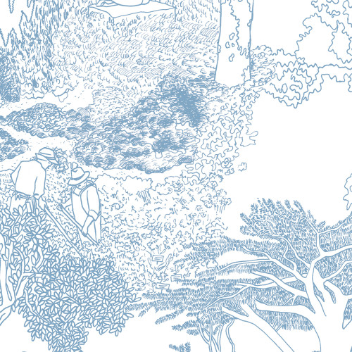 Papier peint panoramique Le Jardin