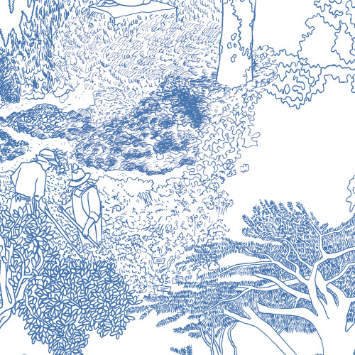Papier peint panoramique Le Jardin