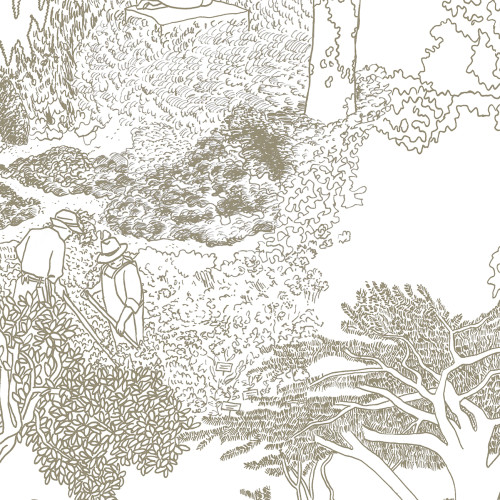 Papier peint panoramique Le Jardin