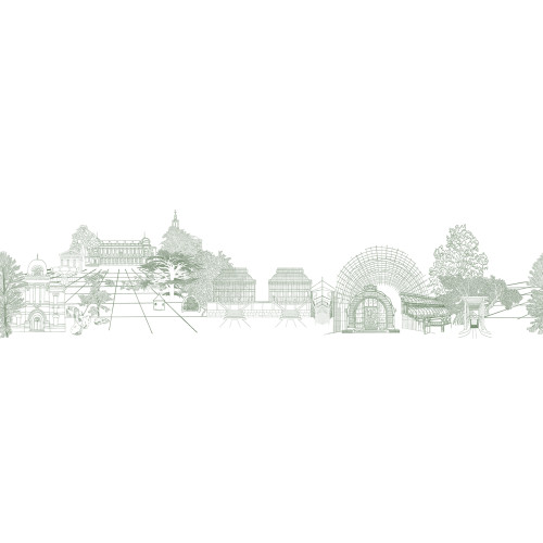 Papier peint panoramique La Frise Du Jardin