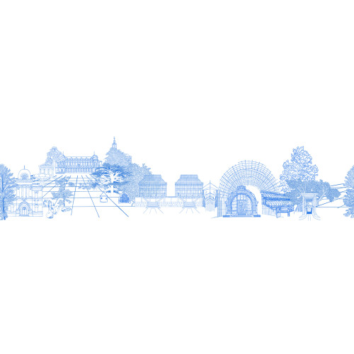 Papier peint panoramique La Frise Du Jardin