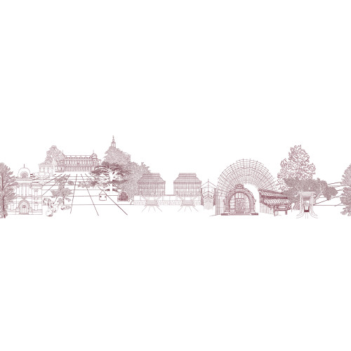 Papier peint panoramique La Frise Du Jardin