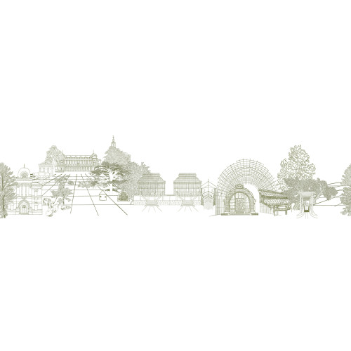 Papier peint panoramique La Frise Du Jardin