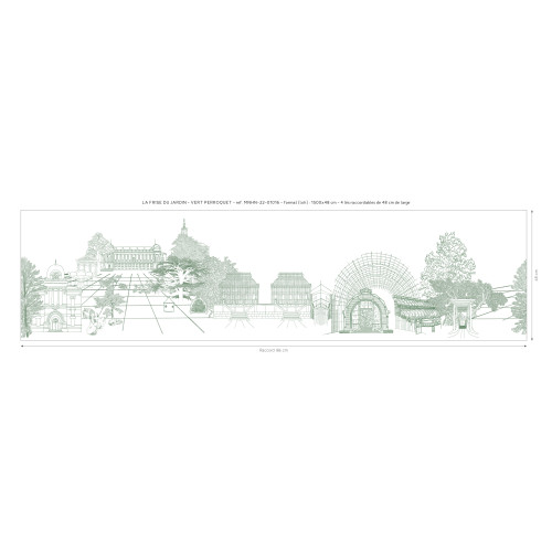 Papier peint panoramique La Frise Du Jardin