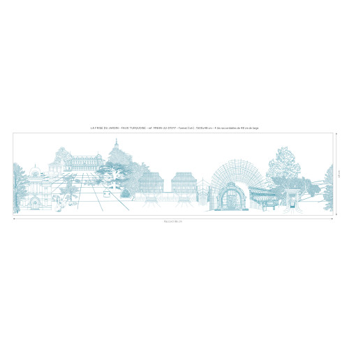 Papier peint panoramique La Frise Du Jardin