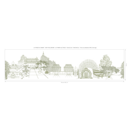 Papier peint panoramique La Frise Du Jardin