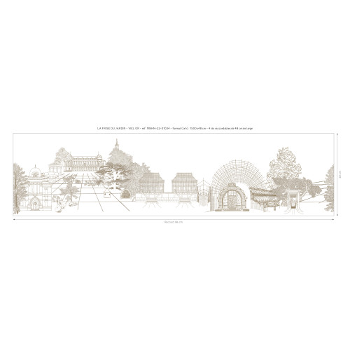 Papier peint panoramique La Frise Du Jardin