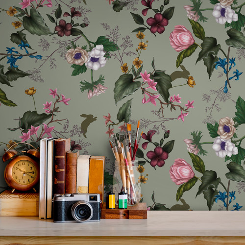 Papier peint panoramique Kitch Forestier