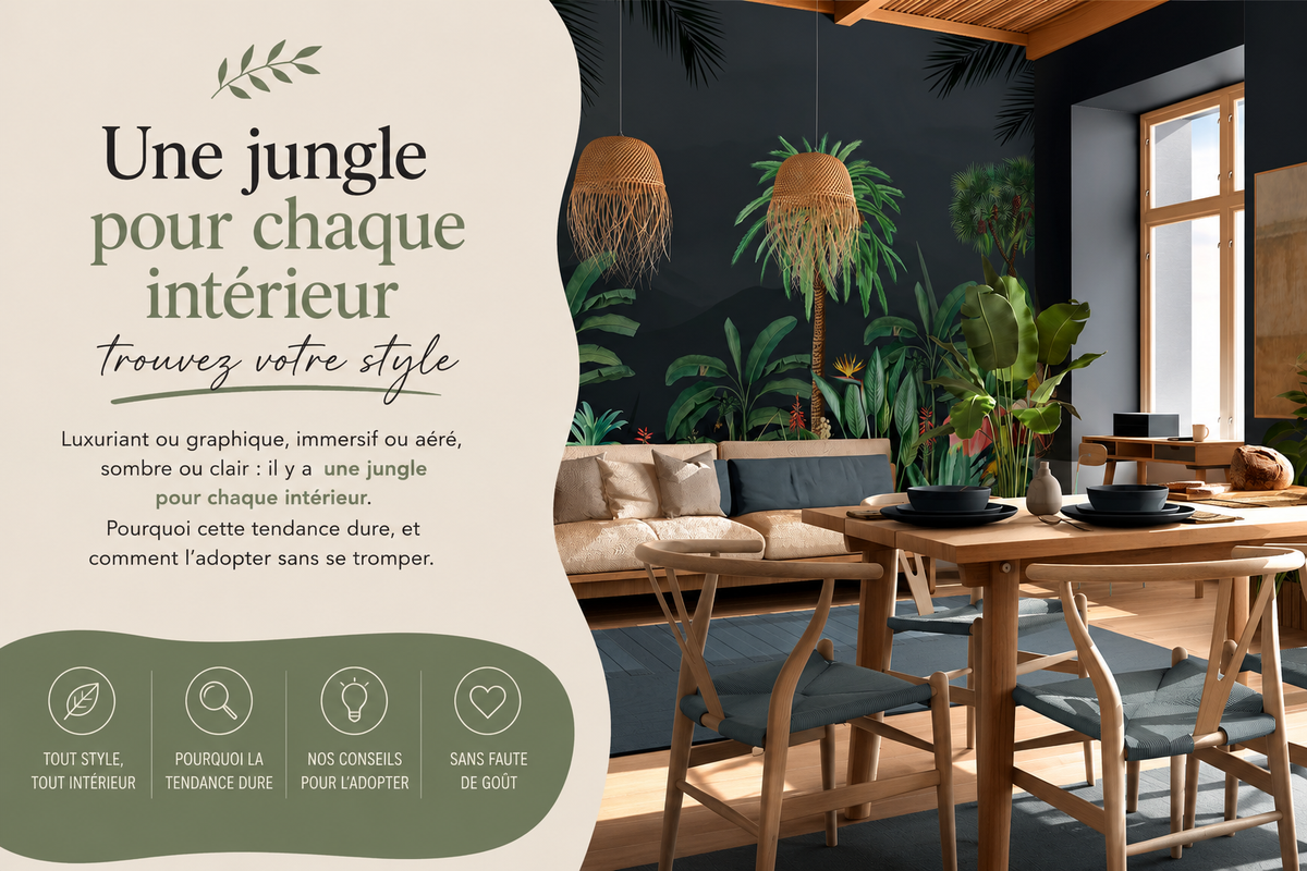 Papier peint jungle : la tendance végétale qui ne se démode pas Image