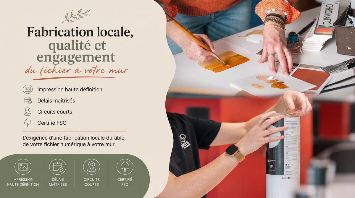 Papier peint fabriqué en France : pourquoi le savoir-faire local fait la différence Image