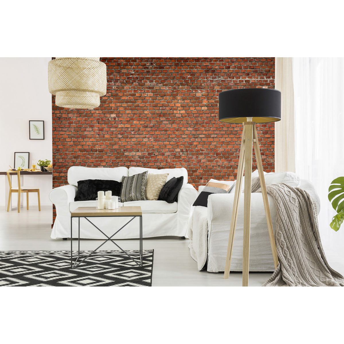 Papier peint panoramique Red Bricks