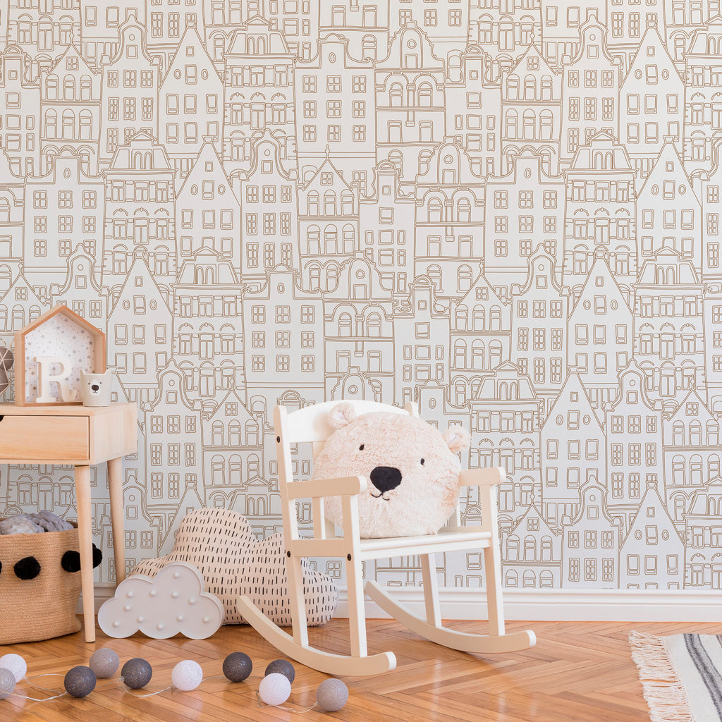 Amsterdam panoramic wallpaper
