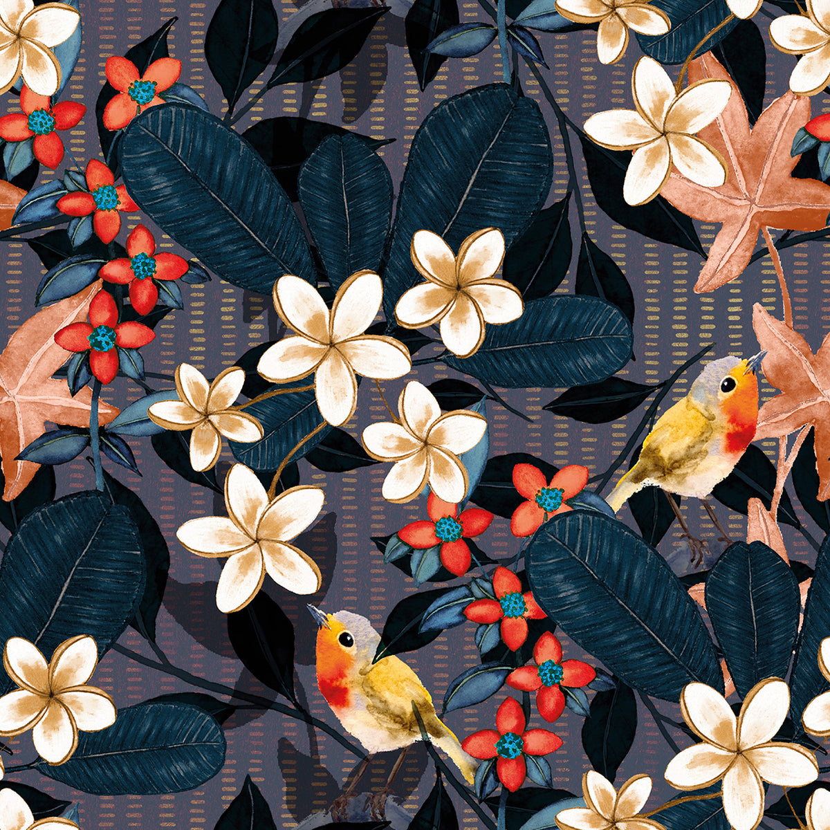 Papier peint panoramique Frangipani