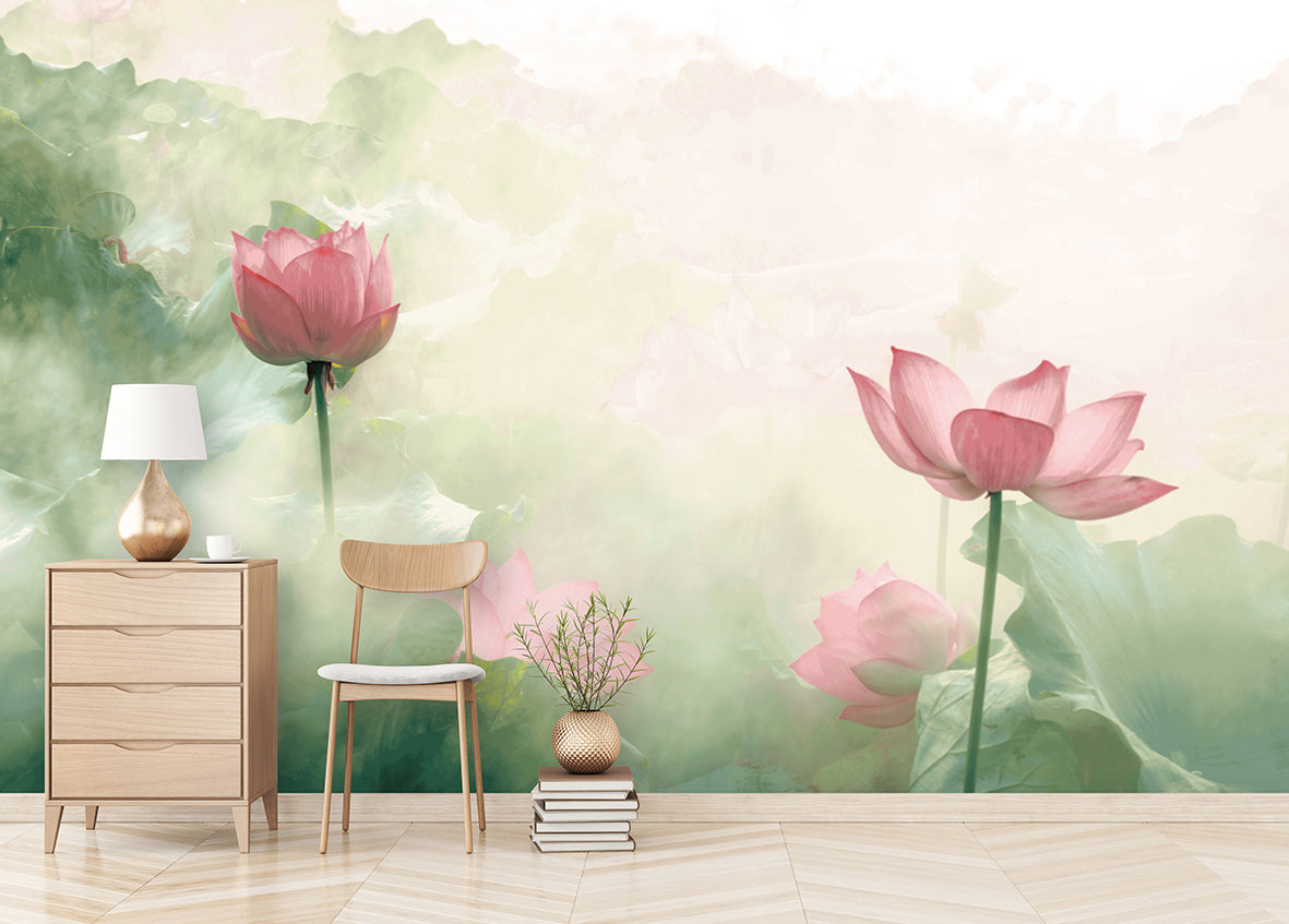 Papier peint panoramique Lilies