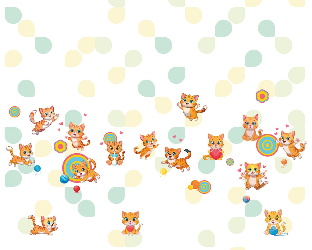 Papier peint panoramique -  Chatons mignons