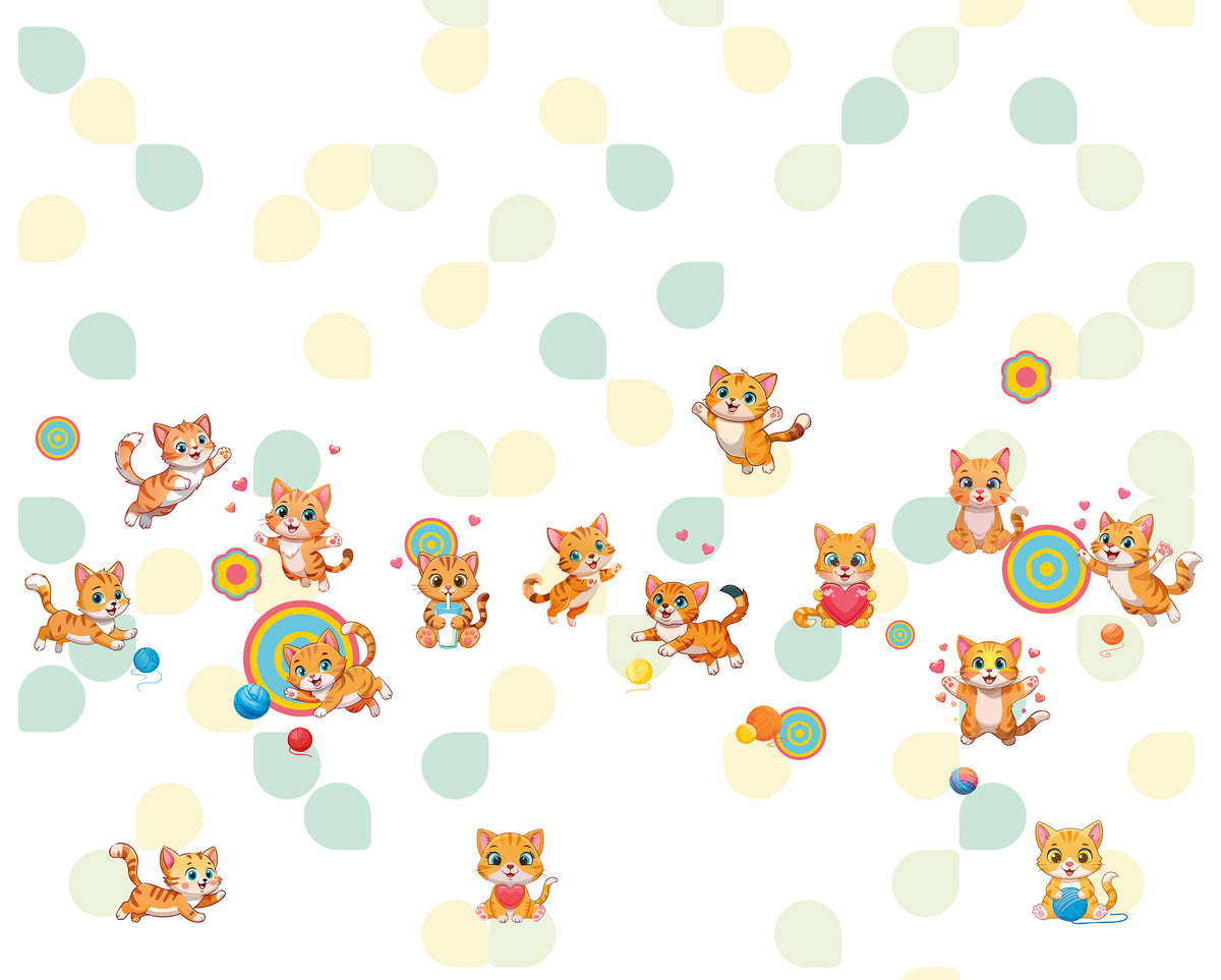 Papier peint panoramique -  Chatons mignons