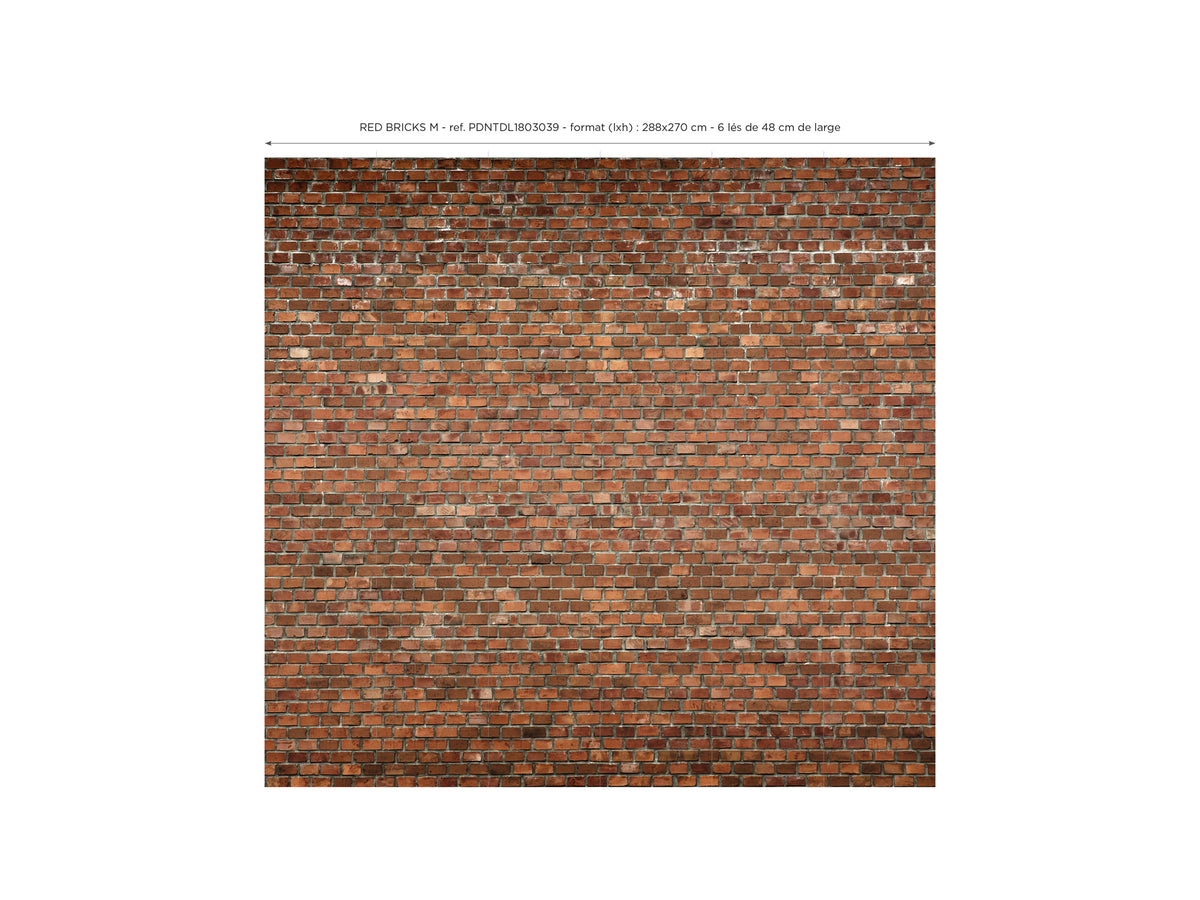 Papier peint panoramique Red Bricks