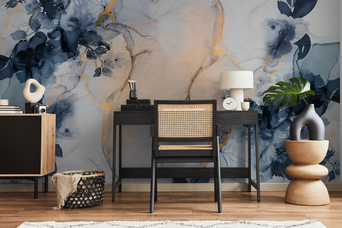 Papier peint panoramique Marble&Flowers XL