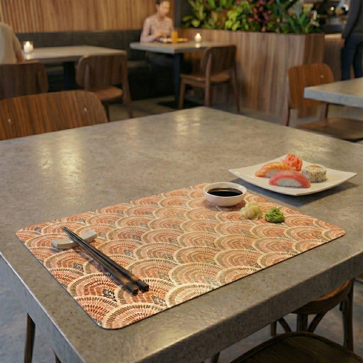 Rainbow patch placemat