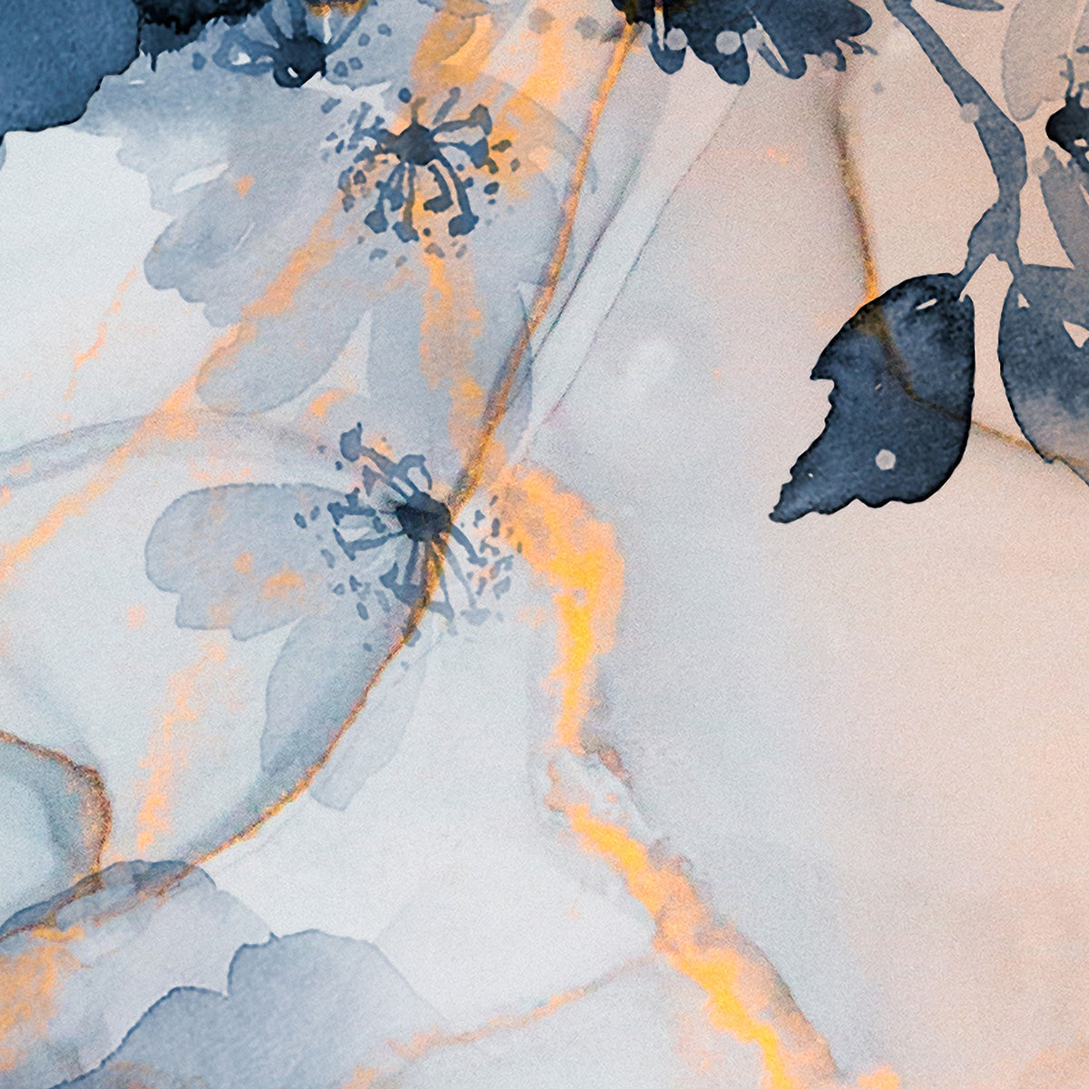 Papier peint panoramique Marble&Flowers