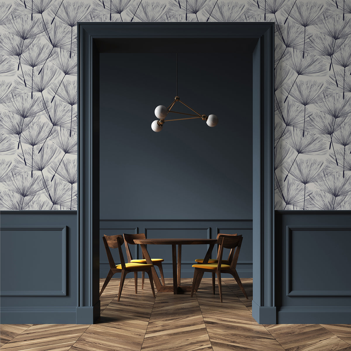Folia panoramic wallpaper
