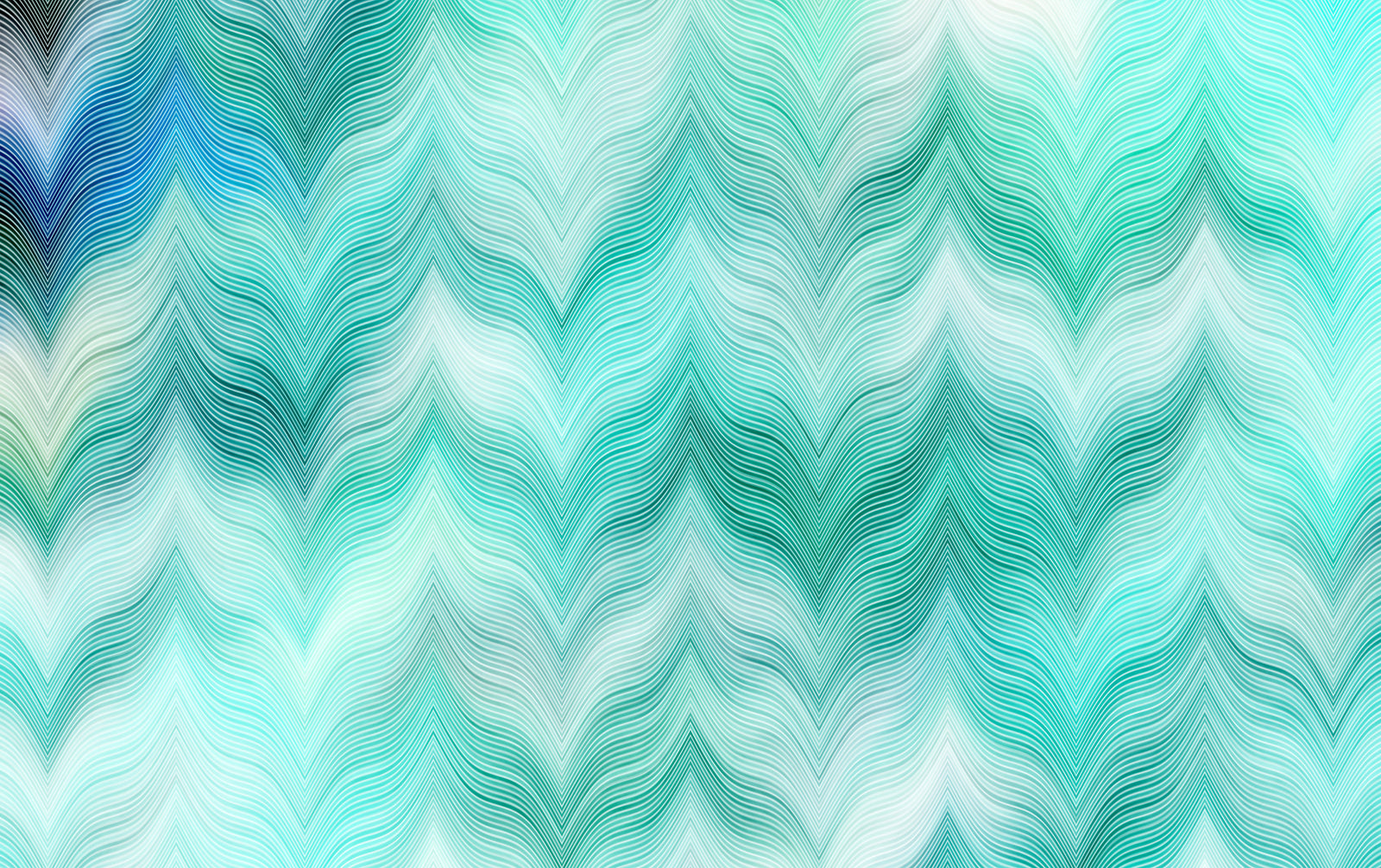 Papier peint panoramique Emerald Blue Waves