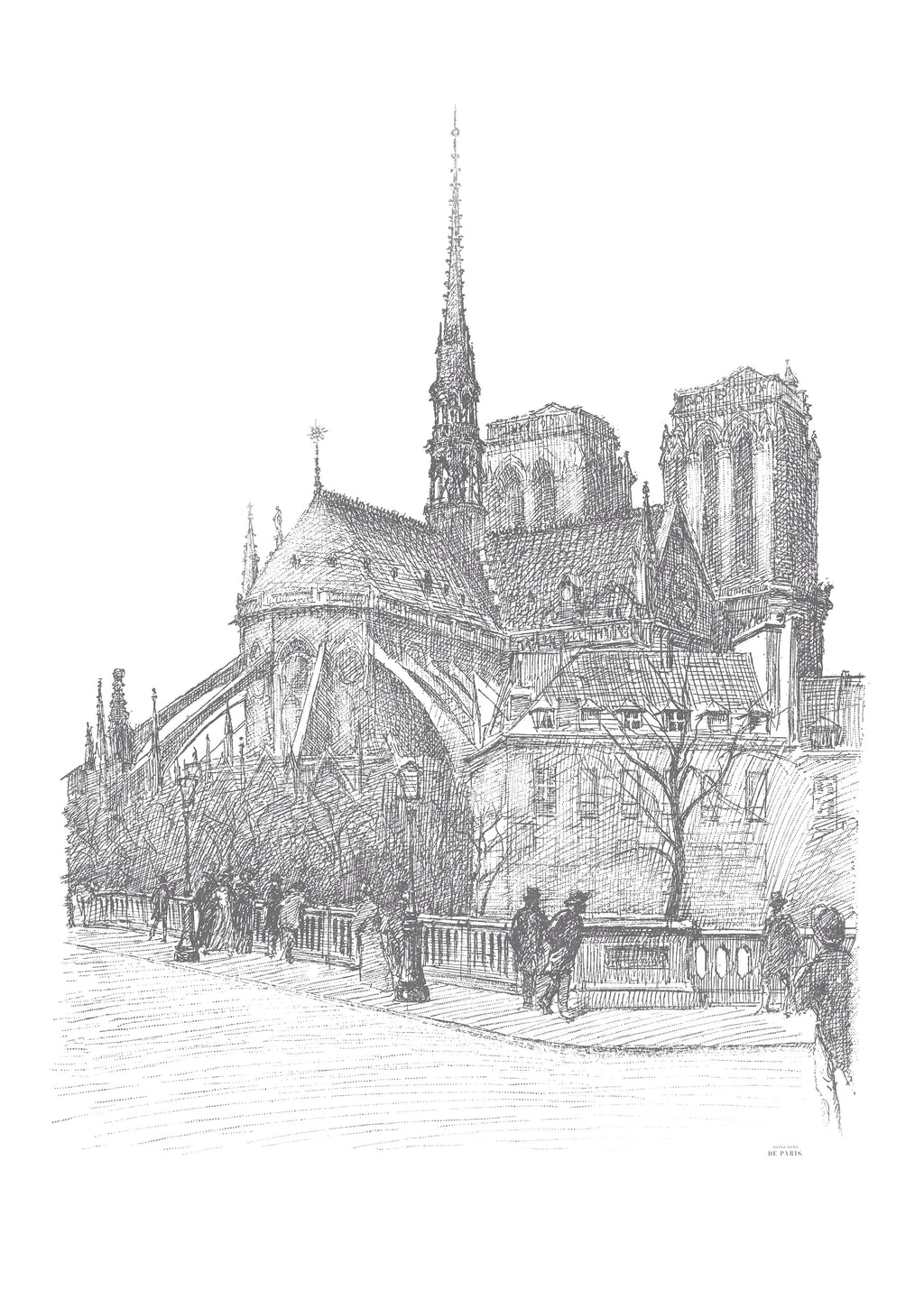 Papier peint panoramique Notre Dame