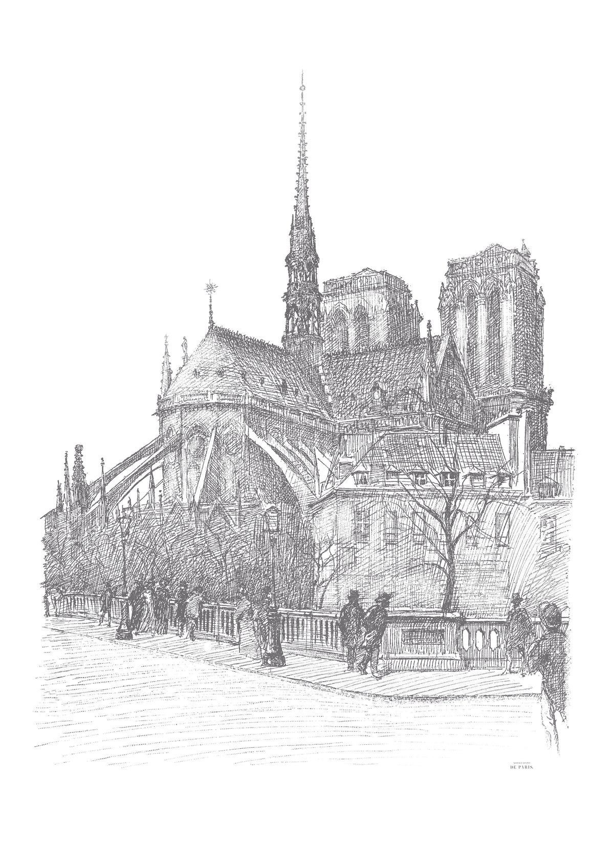 Papier peint panoramique Notre Dame