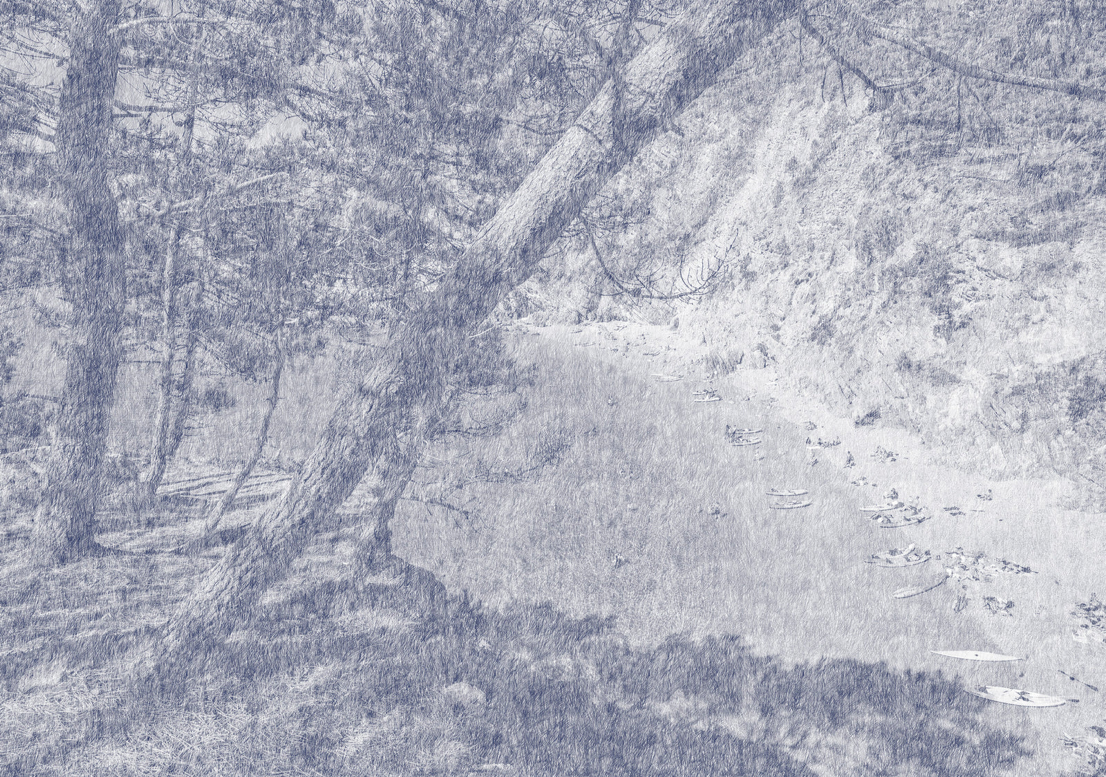 Cassis marine panoramic wallpaper
