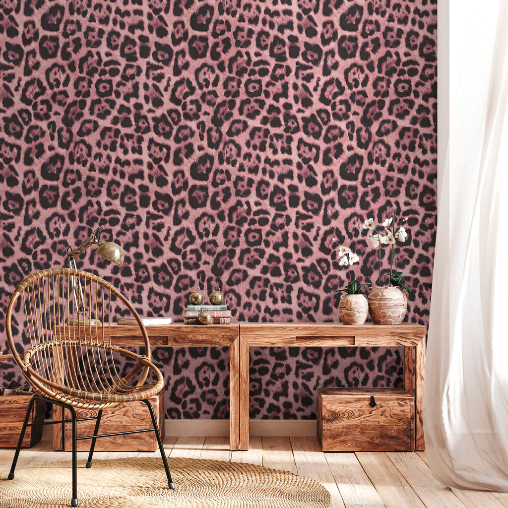 Leopard panoramic wallpaper