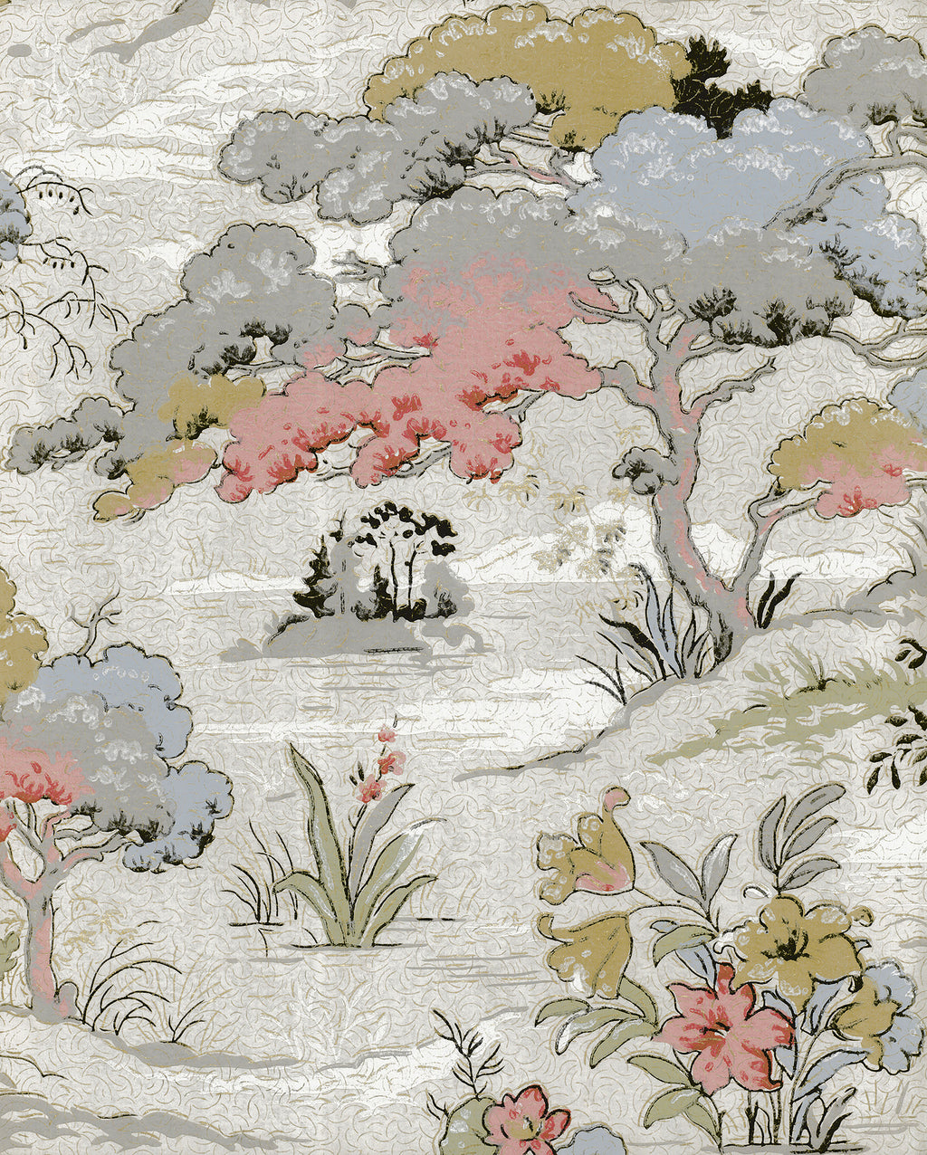 Papier peint panoramique Chinoiserie