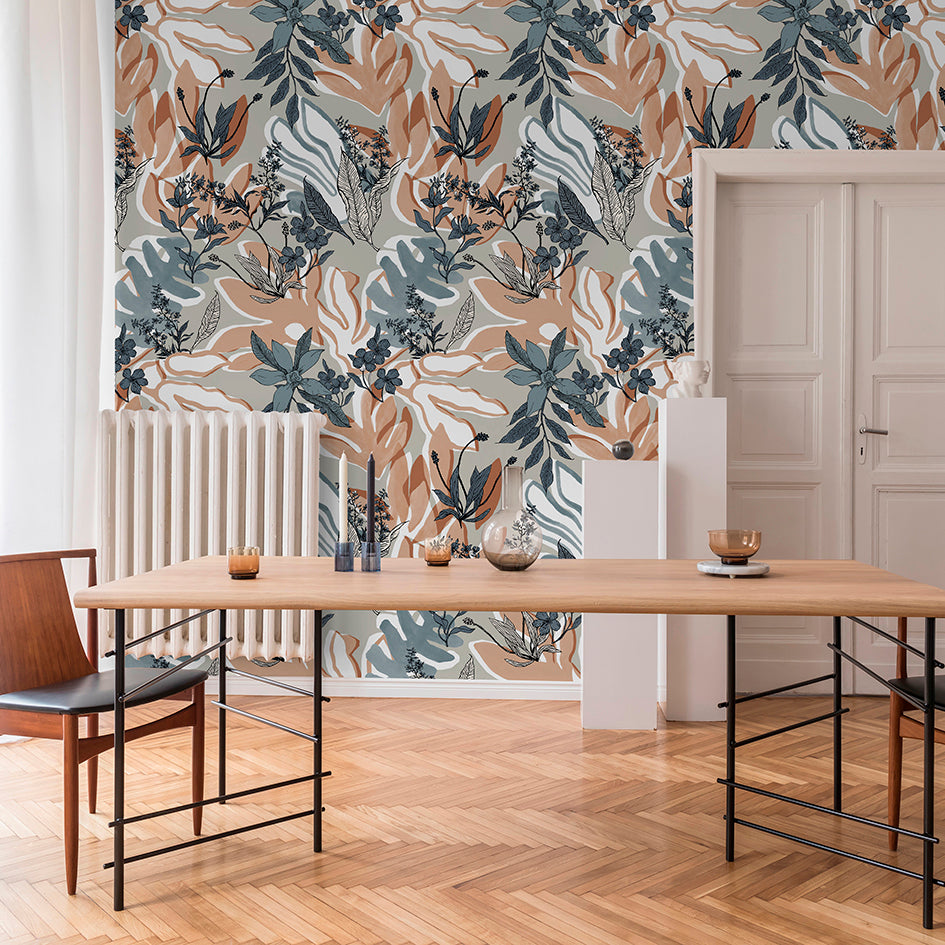 Papier peint panoramique Aquatic Flowers