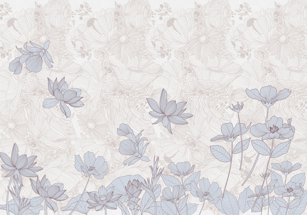 Papier peint panoramique Murmure floral