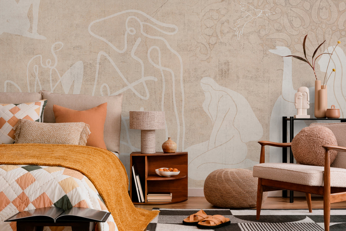 Mahsa sand XL panoramic wallpaper