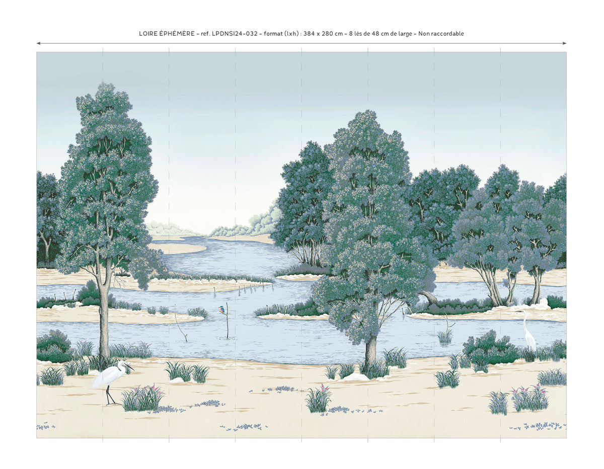 Papier peint panoramique Loire éphémère L