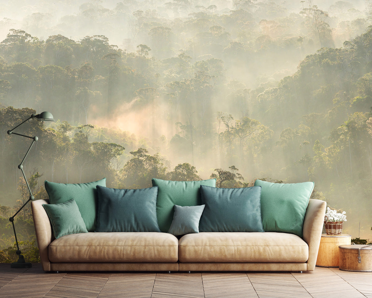 Papier peint panoramique Misty Forest