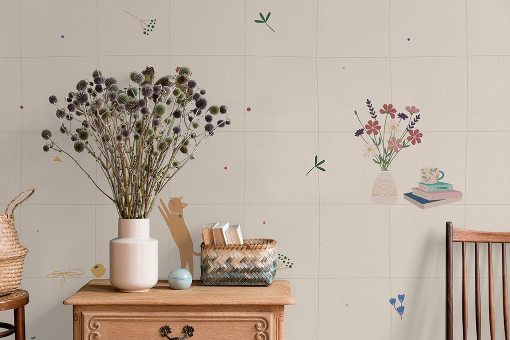 Panoramic wallpaper Small Bouquets