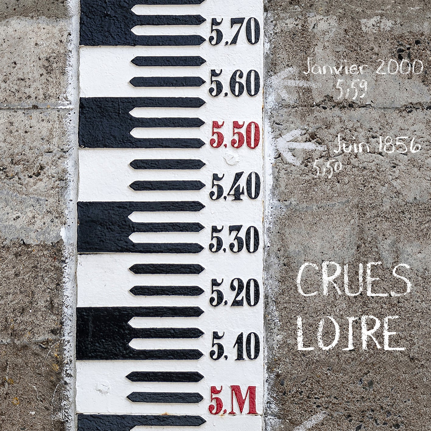 Echelle de crues St Flo