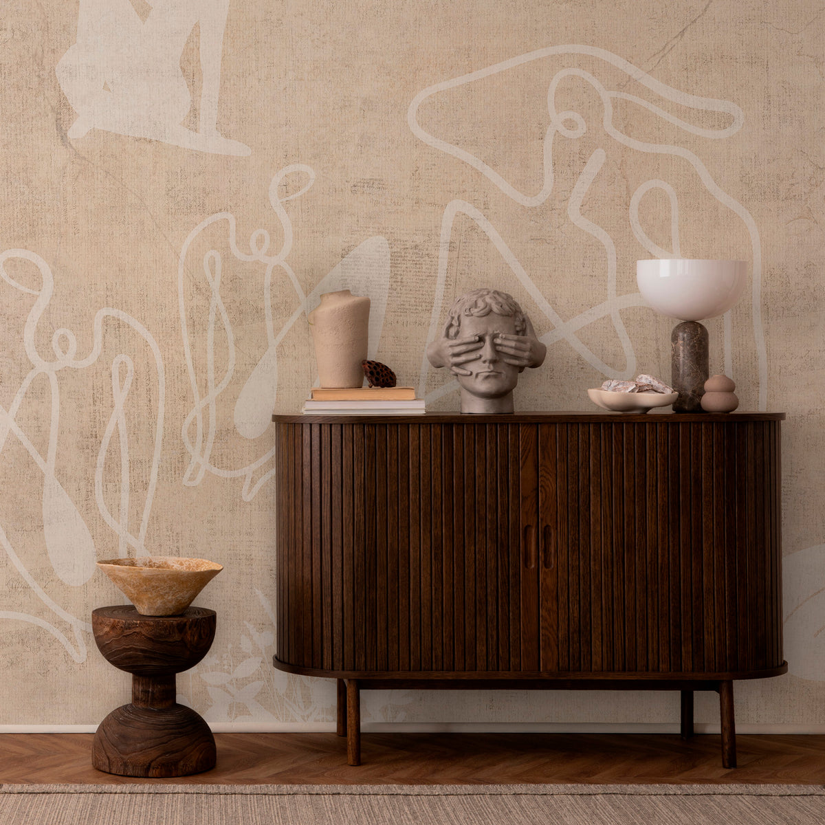 Mahsa sand XL panoramic wallpaper