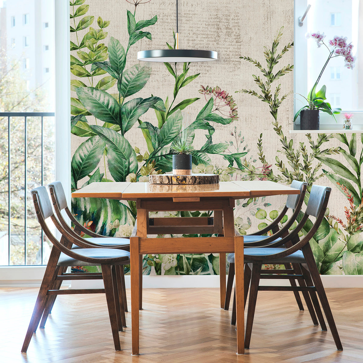 Panoramic wallpaper Wild Herbarium