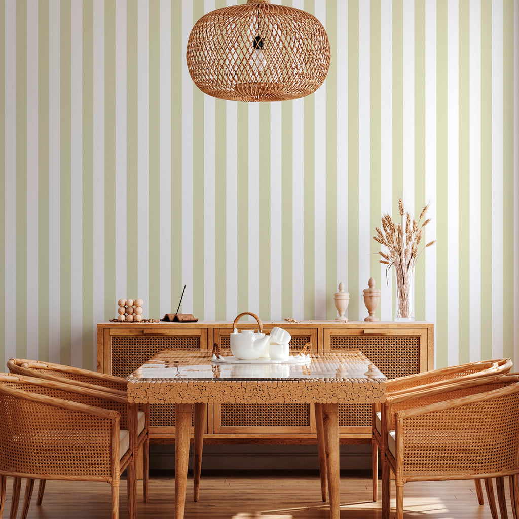Soft Striped Wallpaper