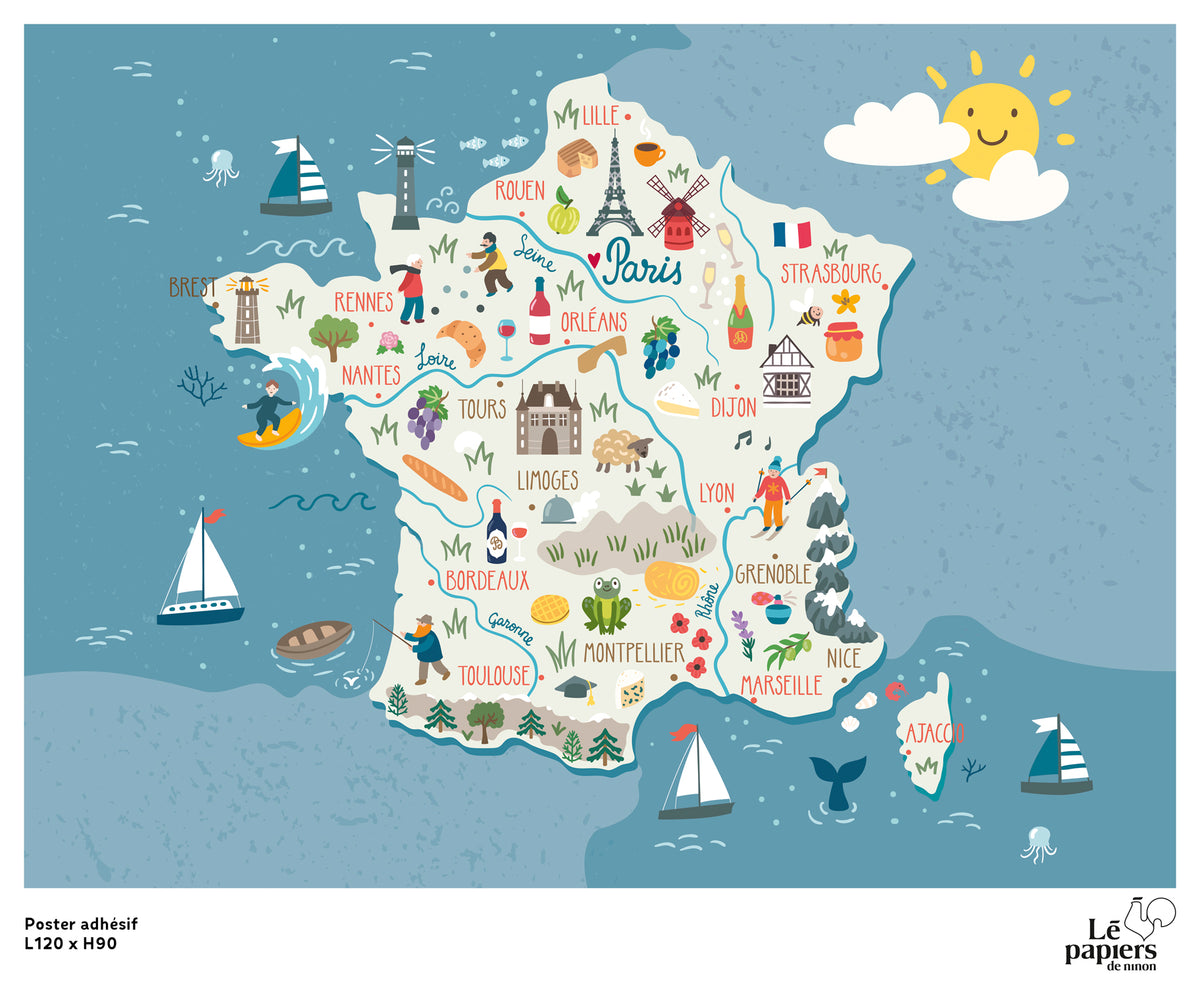 Poster adhésif Frenchy