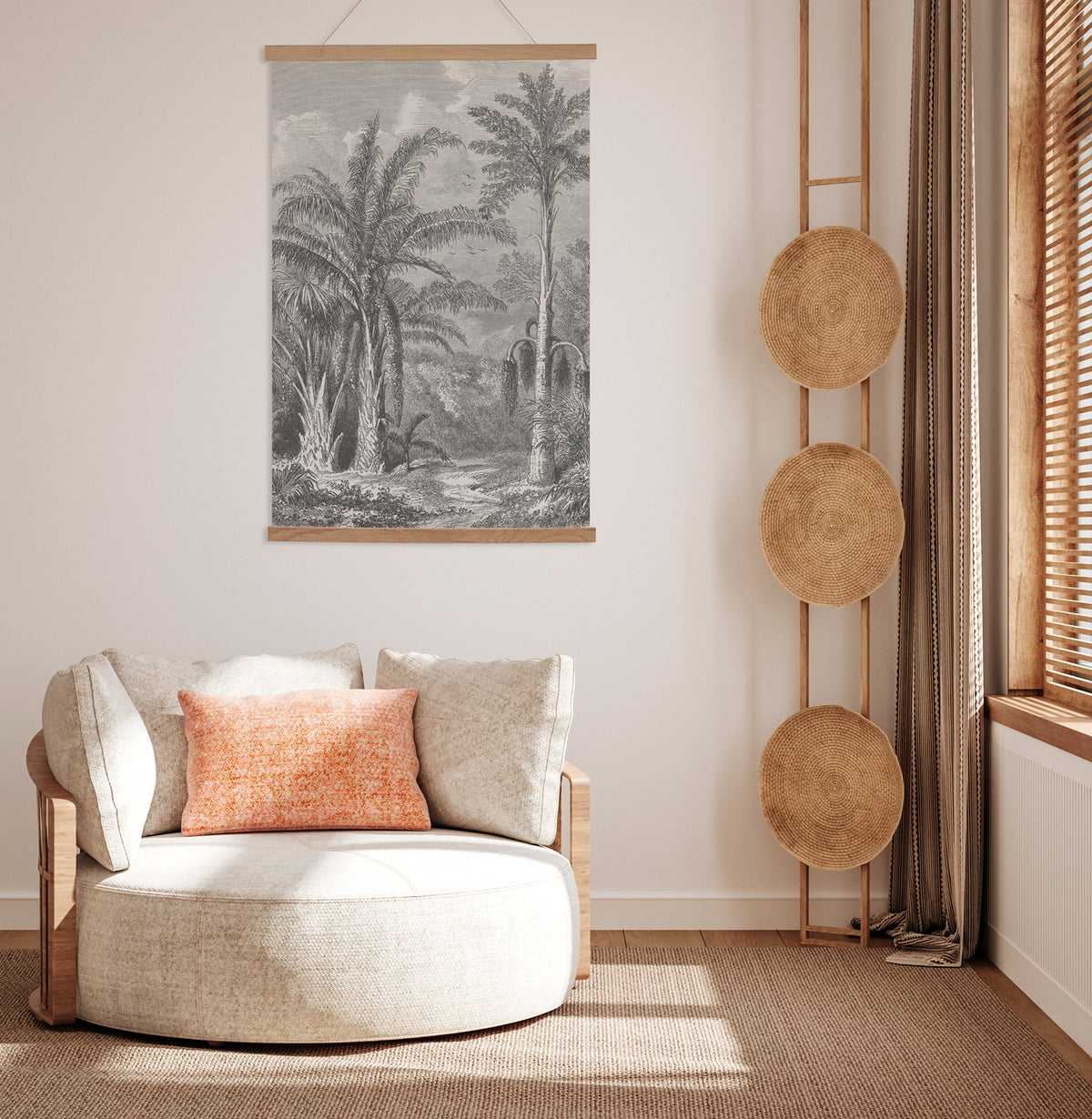 Phoenix Grey Hanging Canvas