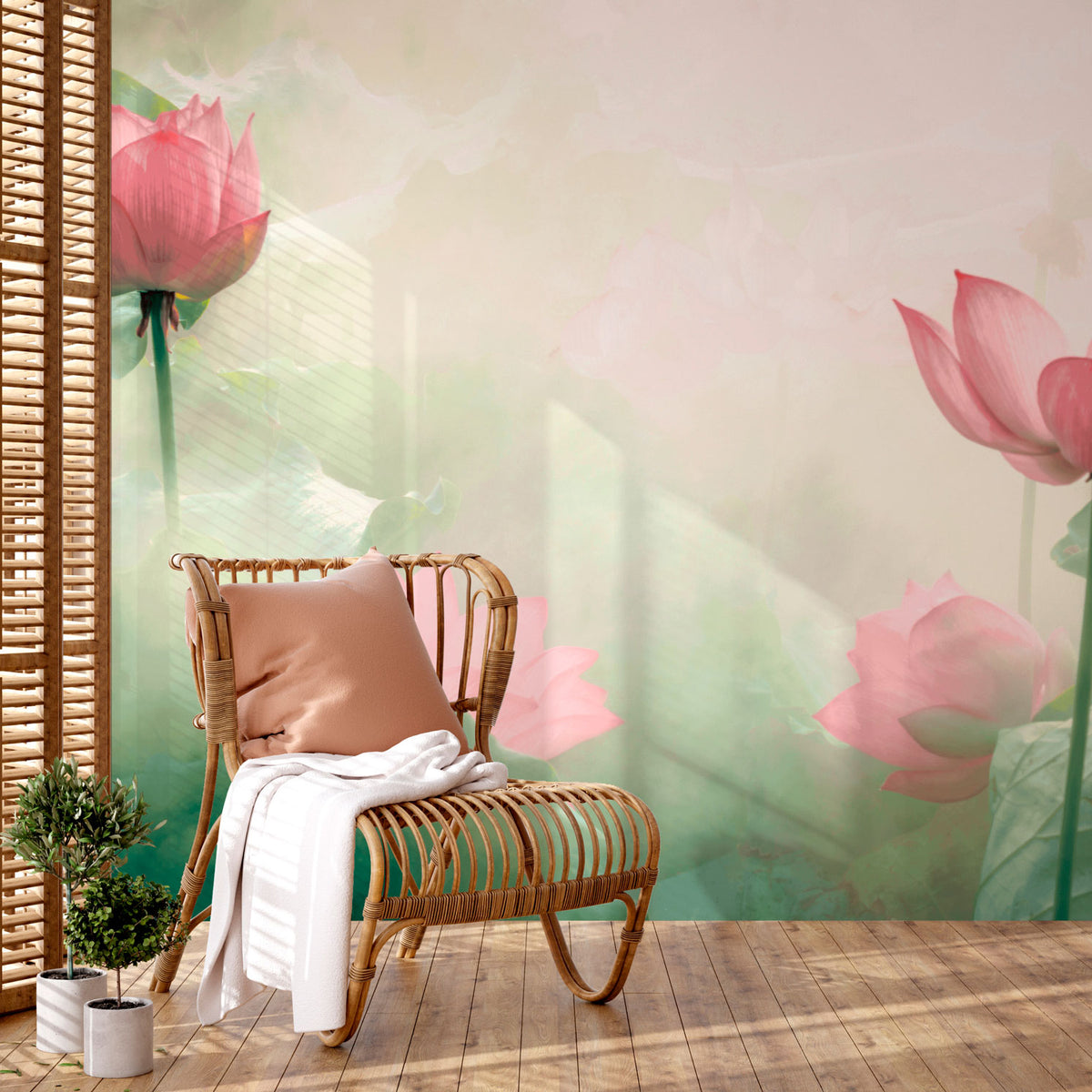 Papier peint panoramique Lilies