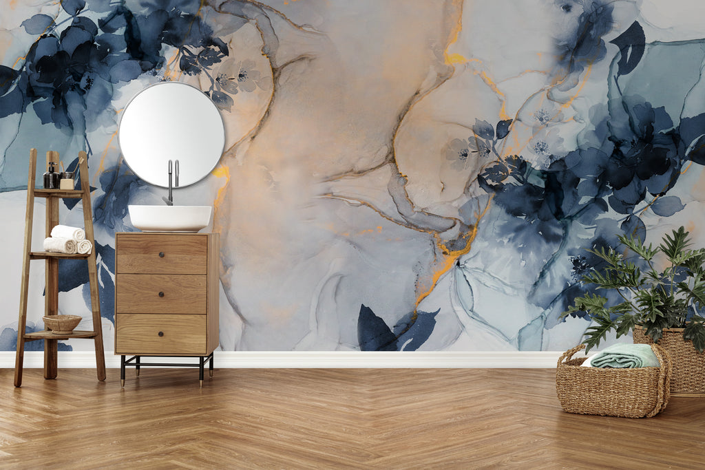 Papier peint panoramique Marble&Flowers XL